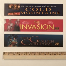 Golden Compass & Invasion & Cold Mountain Movie Mylar Poster 3 Set Nicole Kidman