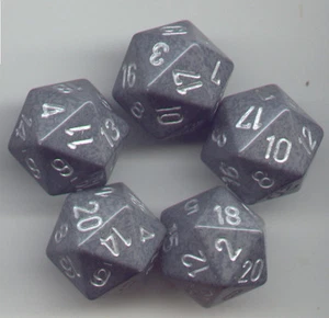 NEW RPG Dice Set of 5 D20 - Speckled HI Tech - Picture 1 of 1