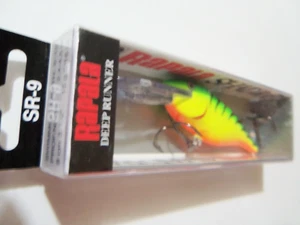 1 Rapala Deep Shad Rap Minnow Lure SR9 Firetiger FT NIP - Picture 1 of 7