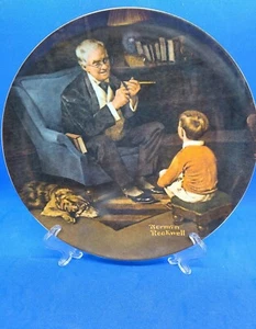 Knowles "The Tycoon" Norman Rockwell Collector Plate Bradex - Picture 1 of 2