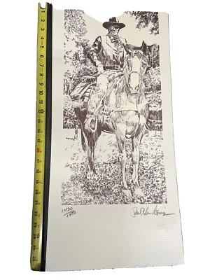 John Wayne Litho From True Grit Paul Blaine Henrie Unframed