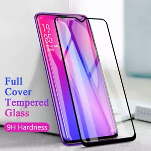 Black Full cover tempered Glass For xiaomi Mi 12S 11i Poco F4 GT 11i X4 GT C40 - Picture 1 of 12