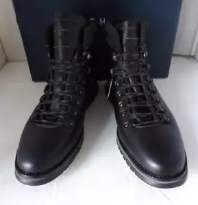 NIB Authentic COLE HAAN ZEROGRAND Black Leather Hiker Boots Size 11 M - Picture 1 of 6