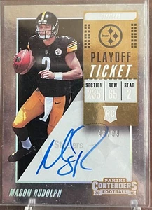 2018 Mason Rudolph Contenders Rookie Playoff Ticket Auto /99 card RC SP - Picture 1 of 2