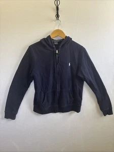 Ralph Lauren Sport Zip Up Hoodie Blue Mens Large - Picture 1 of 5