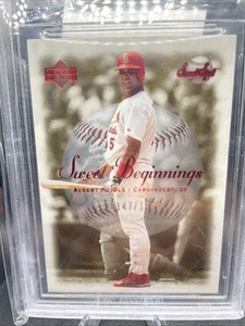 2001 Upper Deck Sweet Spot #121 Albert Pujols Cardinals Rookie /1500 BGS 9 Mint+ - Picture 1 of 3