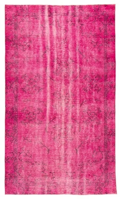 Vintage 5'11" x 10'0" Geometric Hand-Knotted Carpet Traditional Wool Area Rug - Image 1 of 4