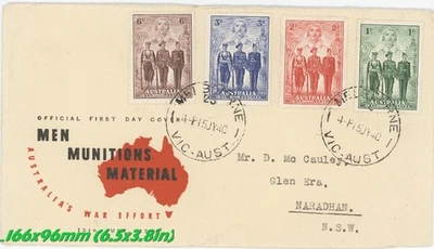 1940 Australia War Effort FDC – Men Munitions Material – 15 July 1940 Melbourne - Image 1 of 3