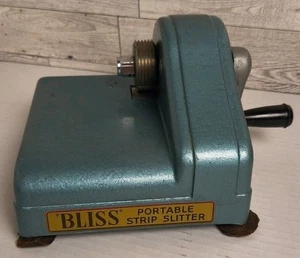 Bliss Model A Portable Strip Slitter Harry M Fraser Fabric Cutter For Rugs - Picture 1 of 7