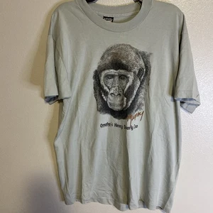 Vintage 80s Omaha Henry Doorly Zoo Gorilla Murphy T-Shirt Single Stitch L - Bild 1 von 10