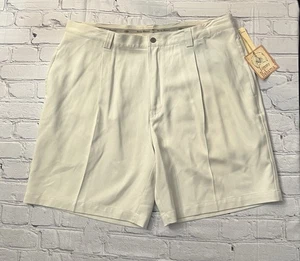 Tommy Bahama 100% Silk Shorts Men's Size 40 Pleated Chinos 8” Inseam NEW - Picture 1 of 8