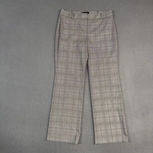 Talbots Dress Pants Womens 6P Gray Curvy Heritage Straight Glen Check Polyester - Picture 1 of 12