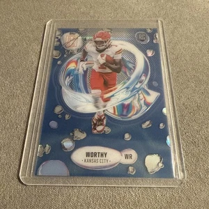 2024 Topps Signature Class Xavier Worthy FLUIDITY Blue /5 🔥 SSP Rookie Chiefs - Foto 1 di 5