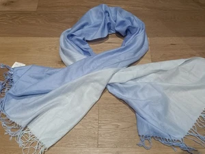 CALVIN KLEIN Mujer Pañuelo con Flecos, Azul Imperial, O/S - Imagen 1 de 9