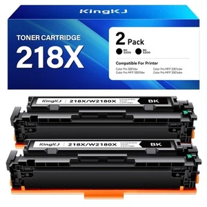 218x Schwarz Toner 2er Pack für HP 3301fdw 3201dw 3301cdw 218A W2180X Druckerchip - Bild 1 von 2