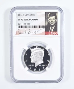 2014-S SILVER Kennedy Half Dollar PF70 UCam - NGC Special Label *5787 - Picture 1 of 5