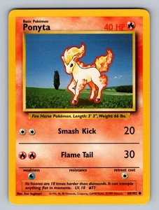 Ponyta 060/102 Common Base Set LP - NM Pokemon TCG - Picture 1 of 2