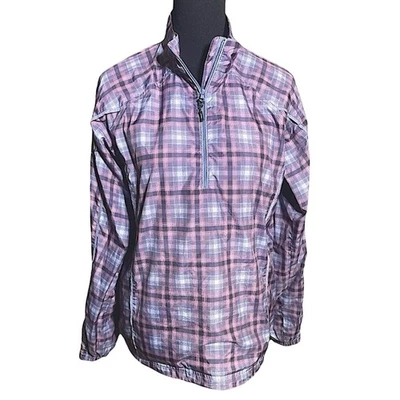 Pullover Sunice a Cuadros Cuarto Cremallera, Talla Grande, Cortavientos, Golf, Esquí Foto 1 de 4