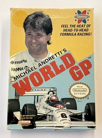 Michael Andretti's World GP Nintendo Entertainment NES With Box No Manual Tested