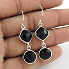 Gift For Mother Drop/dangle Ethnic Earrings 925 Silver Natural Onyx Gemstone N81