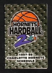 Charlotte Hornets--1997-98 Pocket Schedule--Budweiser - Picture 1 of 2