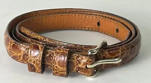 Banana Republic Krokoprägung ITALIENISCHES RINDSLEDER �� dünner Gürtel L Gr. 38 in - Bild 1 von 9