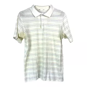 Camisa polo vintage años 70 a rayas pastel manga corta pecho 38,5" - Imagen 1 de 3