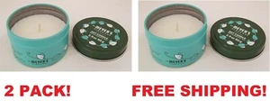 Mrs Meyer's CLEAN DAY Soy Candle Tin MINT SCENT Made W/ Essential Oils 2 PACK - Picture 1 of 8