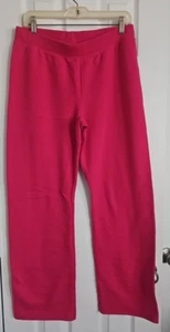 Hanes Women's Sweatpants Pink Small Open Hem No Pockets Activewear - Picture 1 of 11