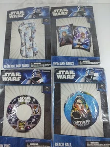 Hedstrom Star Wars Water Toys Body Board Brazo Bandas Anillo Bola 2011 Nuevo en paquete - Imagen 1 de 10