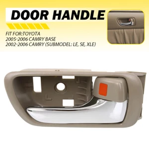Interior Inside Door Handle Beige Chrome Right Side For 05-06 Toyota Camry Base - Picture 1 of 10
