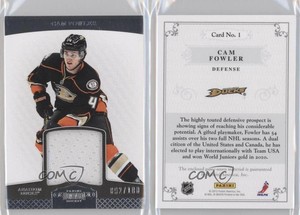 2011-12 Panini Dominion Jerseys /100 Cam Fowler #1