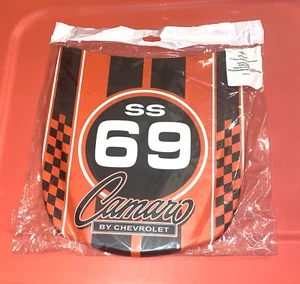 Camaro Chevrolet SS 69 capó metal letrero decoración de pared 11 pulgadas x 10 pulgadas. - Imagen 1 de 2