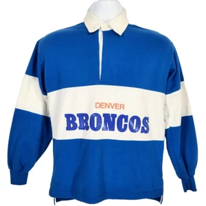 Suéter Polo De Colección Años 80 Denver Broncos Logotipo Cuello Hechizado 7 Bloques de Color. Talla S - Imagen 1 de 8