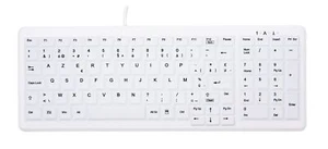 CHERRY AK-C7000 keyboard Medical USB AZERTY Belgian White - AK-C7000F-UVS-W/BE - Picture 1 of 1
