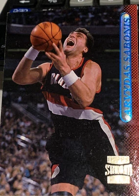 1996-97 Stadium Club Arvydas Sabonis Portland Trail Blazers #33 Basketball Card - Image 1 of 2