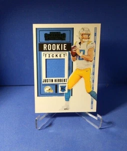 Parche de boleto de novato Panini Contenders 2020 Justin Herbert rts-jhe Chargers - Imagen 1 de 2