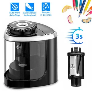 Automatic Electric Pencil Sharpener For Kids Battery Operated Home School Office - Picture 1 of 7