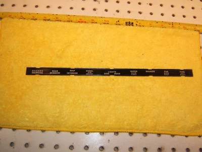 Jaguar XJ12 Serie 1 OEM tablero consola interruptores panel central interior 1 tira solamente  Foto 1 de 4