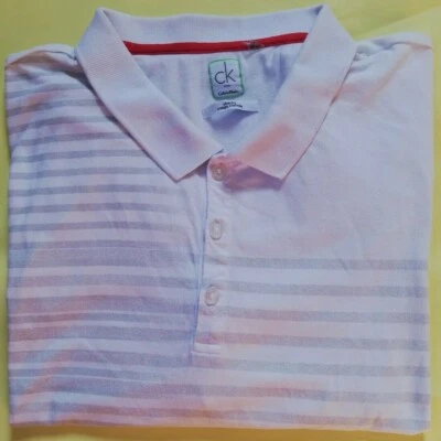 Calvin Klein футболка изящный мужской белый футболка размер XL короткие рукава поло шеи стиль - Изображение 1 из 4