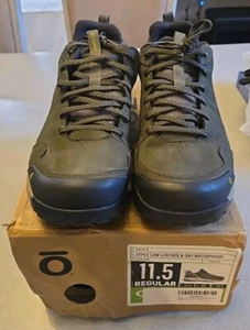 Oboz Sypes niedriger wasserdichter Leder Herrenschuh Größe 11,5. Loden - Bild 1 von 3