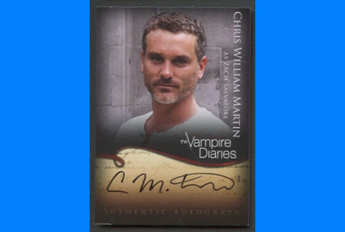 VAMPIRE DIARIES AUTOGRAPH A18 CHRIS WILLIAM MARTIN AS ZACH SALVATORE - Image 1 of 1