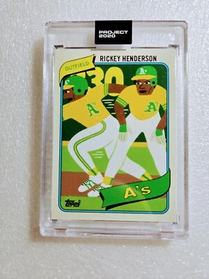 Topps Project 2020 #326 Rickey Henderson - Keith Shore PR 2584 - Imagem 1 de 2