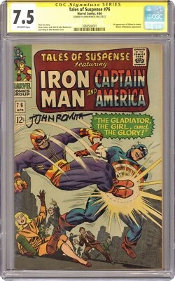 Tales of Suspense #76 CGC 7.5 SS Firmado John Romita Sr. Foto 1 de 2