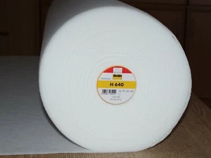 Volumenvlies H 640 Bügeleinlage Weiß Freudenberg Vlieseinlage 25x90cm - Bild 1 von 4