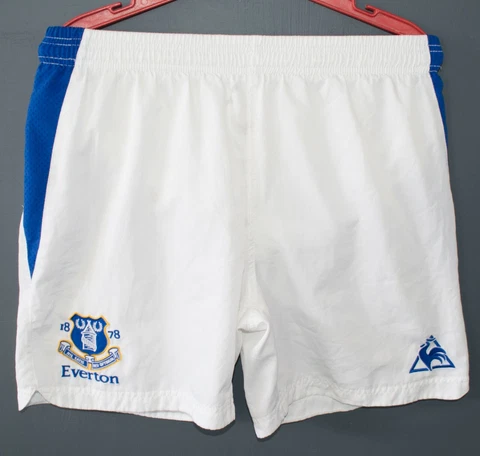 Everton Shorts Football Soccer Mens White Le Coq Sportif Size Adult S Cover