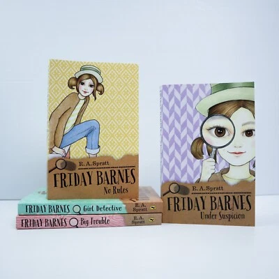 Friday Barnes Detective Mystery Stories 4 Libros Colección Paquete Niños Set Espía Foto 1 de 4