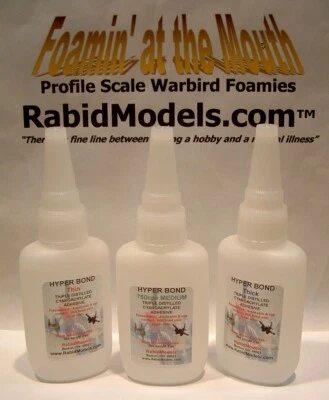 HYPERBOND CA Super Glue  Pick: Thin/Med/Thick/X-thick/Gel Cyanoacrylate adhesive - Image 1 of 3