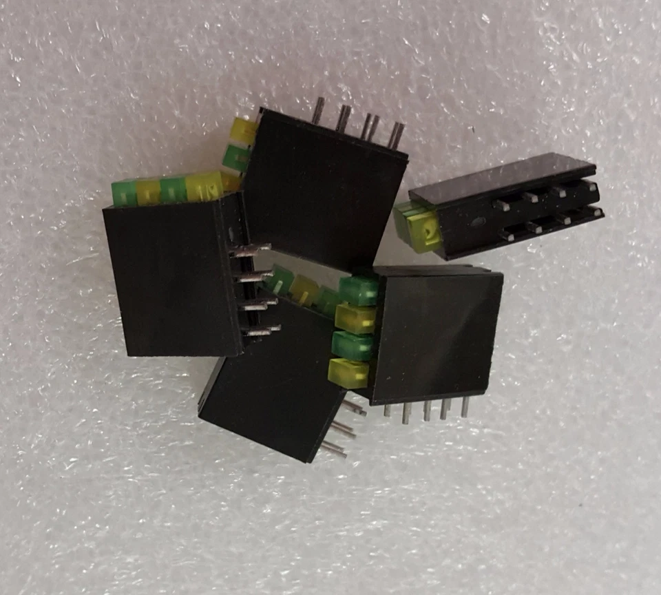 KINGBRIGHT Quad-Level 3mm CBI (LED) Array Green/Yellow/Green/Yellow NEW Qty.5 - Image 1 of 1