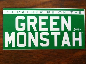 Red Sox baseball sticker I'd Rather Be on the Green Monstah  - Picture 1 of 1